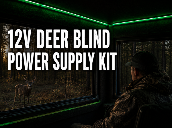12V Deer Blind Power Supply Kit: A Plug and Play Solution for Adding Power to Your Hunting Blind