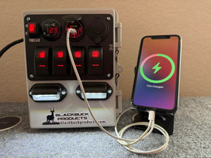 Deer Blind Charger + 25W Solar Charging Bundle ***UPGRADED FOR 2026***