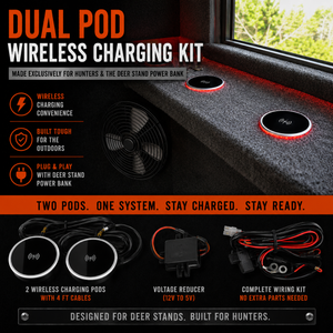 Dual Pod Wireless Charging Kit