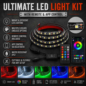 Ultimate LED Light Kit (Multi-Color) with remote and Bluetooth control
